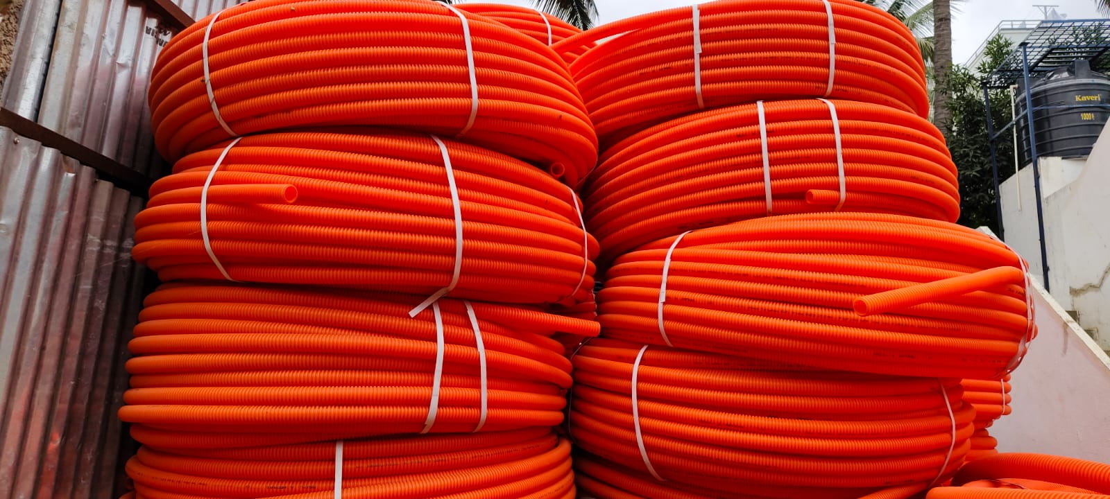 Mangarish, DWC HDPE pipes in bangalore, Corrugated HDPE Pipes in bangalore, Corrugated Double Walled pipes in bangalore, DWC Pipes in bangalore, HDPE pipes in bangalore, Drainage pipes in bangalore, Sewerage pipes in bangalore, Conduit pipes, Sub surface drainage pipes, PT Ducts in bangalore, Corrugated Single Walled Pipes in bangalore, Storm water pipes in bangalore, Clear water logging pipes in bangalore, Post Tensioning Sheathing Ducts in bangalore, Corrugated Sheathing Ducts in bangalore, Plastic Moulded Cable Channel in bangalore, DWC-HDPE Pipes in bangalore, S-DWC-HDPE Pipes in bangalore, DWC-HDPE, CPF pipes in bangalore, CHS ducts in bangalore, PC Channel for laying cables in bangalore, P-HDPE pipes in bangalore